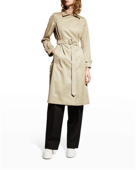 Shop Burberry Newickwol Belted Wool Coat 